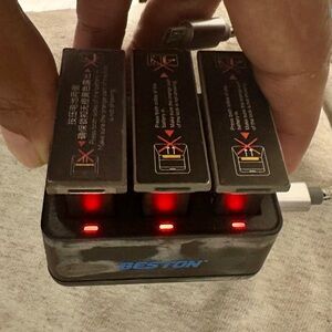 DJI Osmo Action 1 Battery Bundle - (1) OEM (2) Beston & Triple USB-C Charger